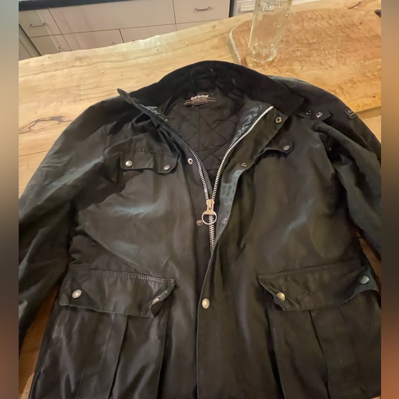 Barbour Dude Waxed military jacket - size large - Picture 3 of 4